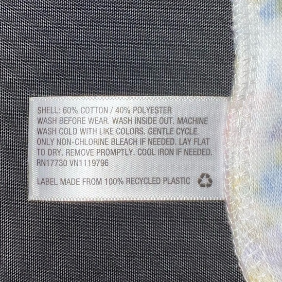 Cat & Jack Girls' Soft Fleece Pullover, Warm Tie-Dye, Large 10/12 - Picture 3 of 3